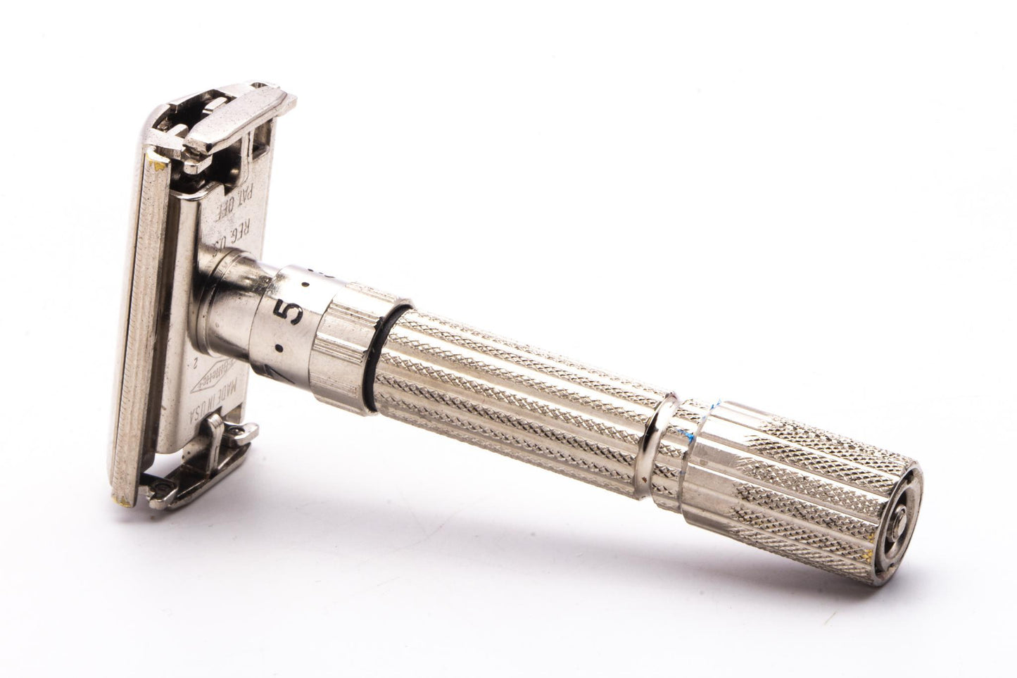 1960 F2 Gillette Fatboy Adjustable Double Edge Safety Razor | Original Condition