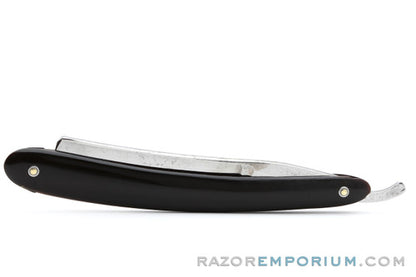 7/16" Hollow Ground Straight Razor - Horn Scales |