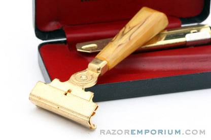 1940's Schick Gold SE Injector Bakelite Handle Set