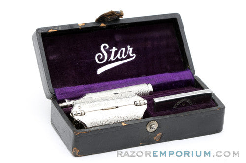 1910's Kampfe Bros. STAR Single Edge Safety Razor Set
