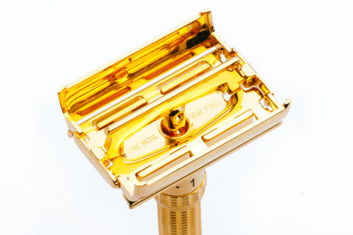 1963 Gillette Slim Adjustable Safety Razor 24K Gold Revamp