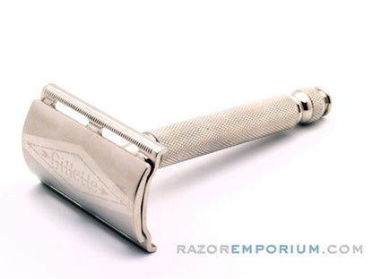 1951 W2 Gillette Ball End Tech DE Razor | Electro Etched Logo