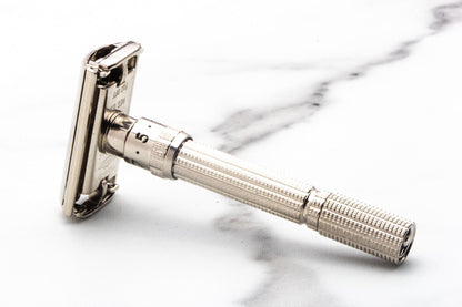 1966 L2 Gillette Slim Adjustable TTo Double Edge Safety Razor | Factory Nickel Revamp