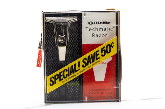 Gillette Techmatic Band Single Edge Razor Special Set | New Old Stock
