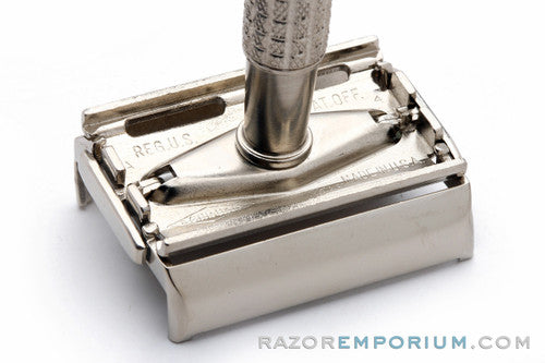 1955 Gillette Flare Tip Double Edge Super Speed Safety Razor | Factory Nickel Revamp