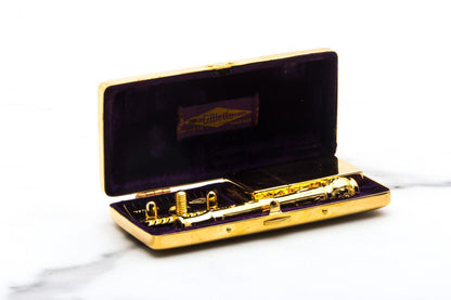 1910 Gillette ABC Pocket Edition Floral Set | 24k Gold Revamp