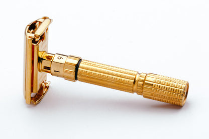 1961 G1 Gillette Fatboy Adjustable Double Edge Safety Razor | 24K Gold Revamp