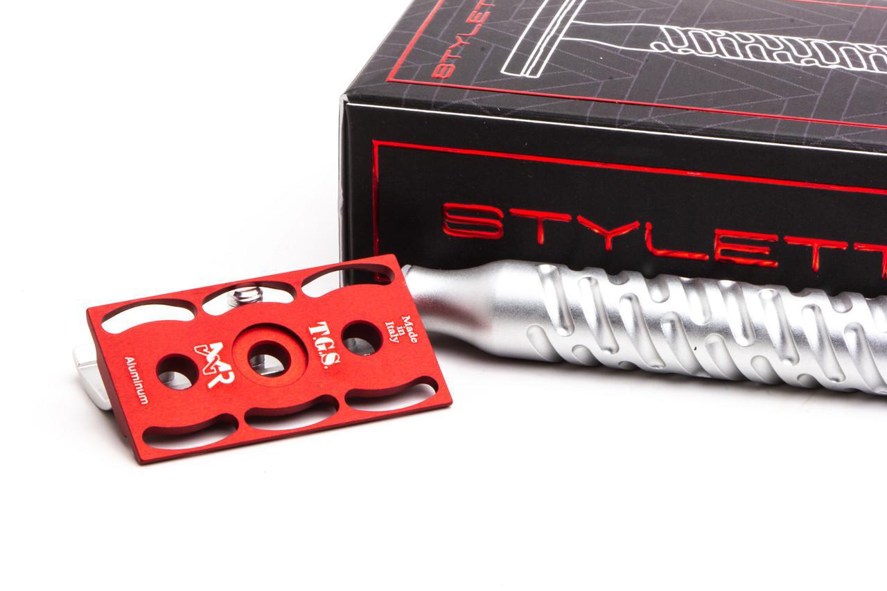 The Goodfellas' Smile | Styletto Red Aluminum Double Edge Safety Razor