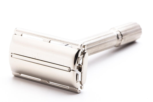 1963 I3 Gillette Slim Adjustable TTO Double Edge Safety Razor | Factory Nickel Revamp