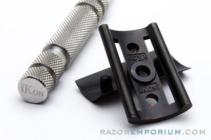 iKon Stainless Steel DLC Slant Razor - Shave Ready