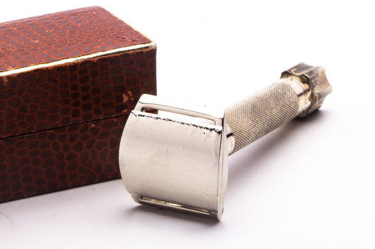 1960s EMIR Travel Mustache Razor Set | Original Condition