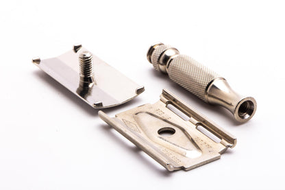 1965 K4 Gillette Ball End Travel Double Edge Safety Razor Set with Case | Original Condition