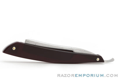 6/8" Wade & Butcher Straight Razor Black Cherry Scales | Sheffield, England
