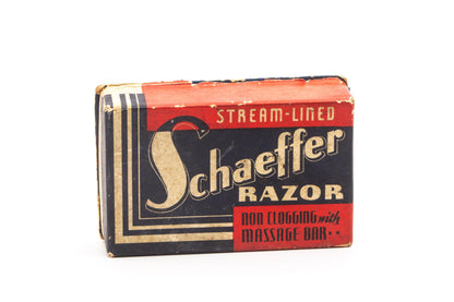 Stream-Lined Schaeffer Razor Set with Blade| Original Condition