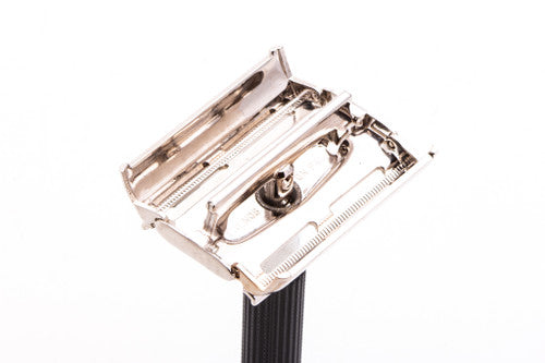 1971 R3 Gillette Black Handle Super Speed Safety Razor  | Rhodium Revamp