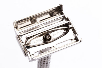 1958 Gillette Flair Tip Super Speed Razor Factory Nickel Revamp D4