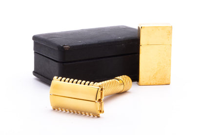 1930's Gillette Aristocrat Deluxe Double Edge Razor Set | Original Condition