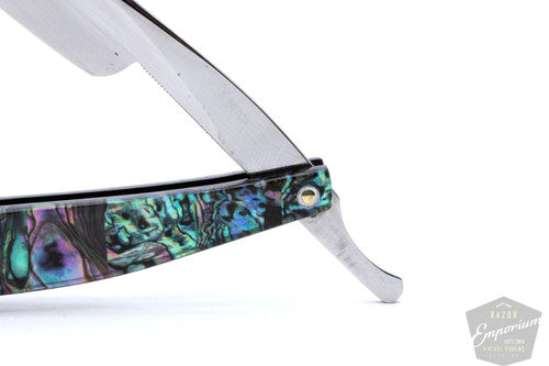5/8'' Klas Tornblom X Mas Faux Frameback Mother of Pearl Faux Straight Razor