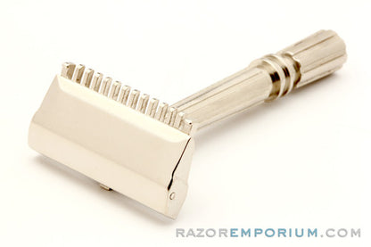 1930's Gem Micromatic TTO Single Edge Safety Razor | Factory Nickel
