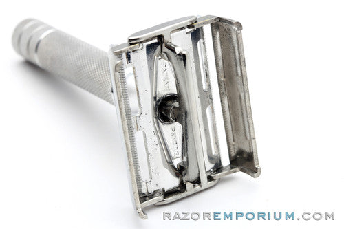 1950s Gillette LD Aluminum Rocket Safety Razor | Made in England