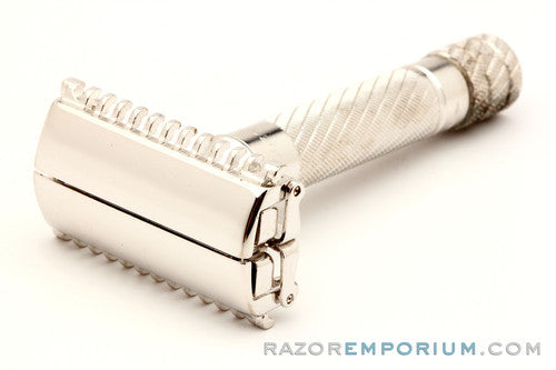 1948 Gillette Aristocrat No. 15 DE Safety Razor w/ Metal Case & Instructions | Made in England