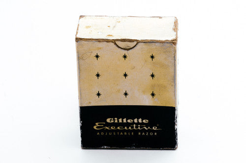 1958 Gillette Executive Fatboy Adjustable Safety Razor Set