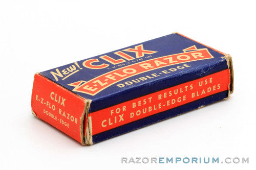 1940's Clix E-Z Flo Double Edge Safety Razor - Bakelite Handle – Razor ...