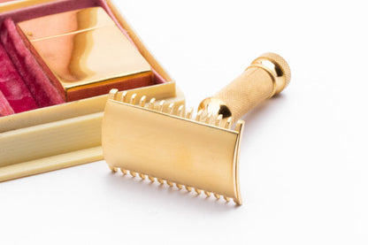 Copy of 1915 Gillette Milady Decollete DE Safety Razor in White Case