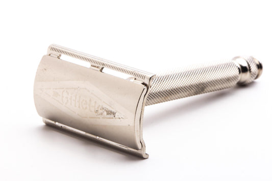 1959 E2 Gillette Ball End Tech DE Safety Razor | Original Condition