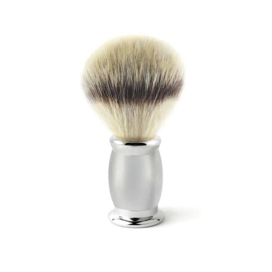 Edwin Jagger Bulbous Satin Shaving Brush (Synthetic Silver Tip)