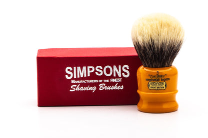 Simpsons |  Chubby 3 Machurian Badger Butterscotch Shaving Brush  | Pre-Owned