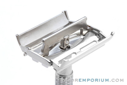 1956 Gillette Flare Tip Super Speed DE Safety Razor Factory Nickel Revamp | Made in Mexico NICE