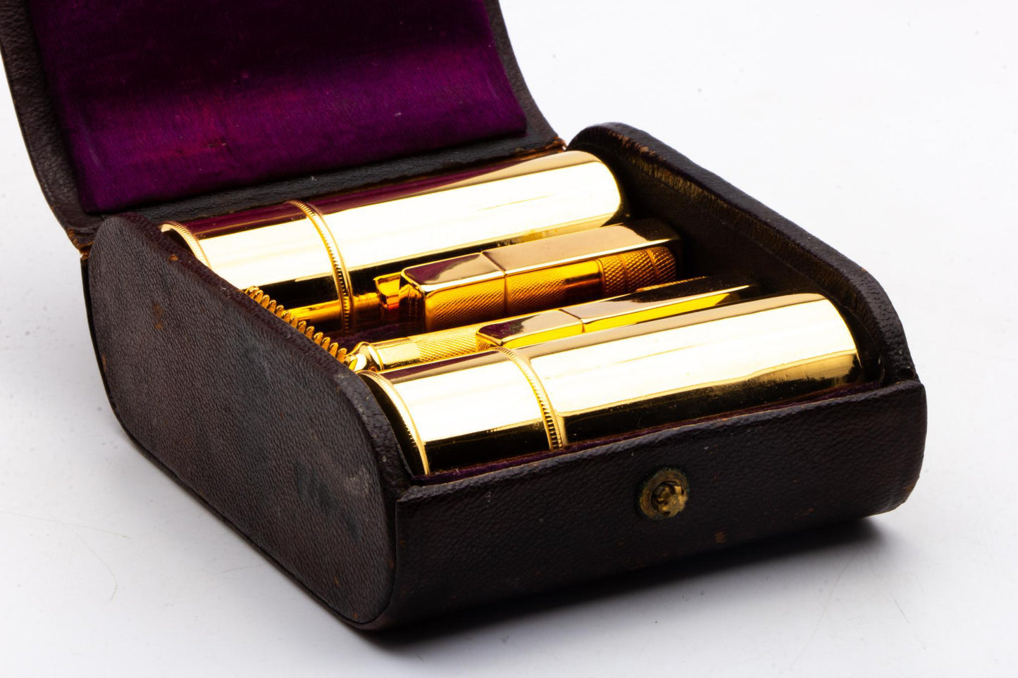 1917 Gillette Gold Single Ring Old Type Travel Combination Set | 24K Gold Revamp