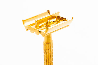 1957 C1 Gillette Flare Tip Regular Super Speed Safety Razor | 24k Gold Revamp