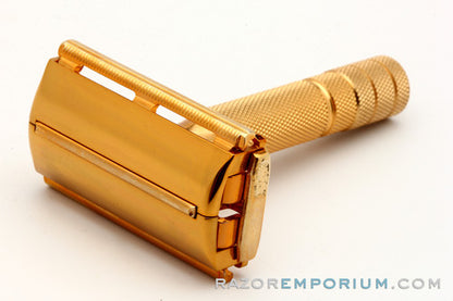 1956 B4 Gillette Milady TTO Double Edge Safety Razor w\ Case & Blades - HARD TO FIND