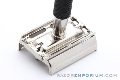 1980's Gillette Black Handle Super Speed Safety Razor