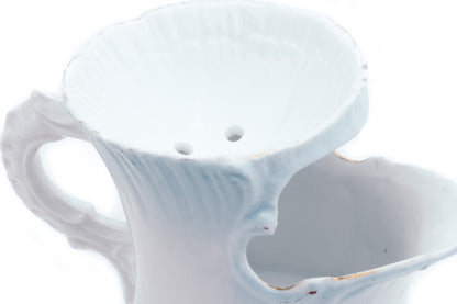 Floral Ceramic Shaving Scuttle
