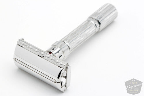 1961 Gillette G Fatboy Adjustable Double Edge Rhodium Revamp