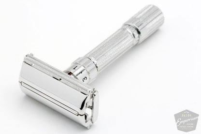 1961 Gillette G Fatboy Adjustable Double Edge Rhodium Revamp