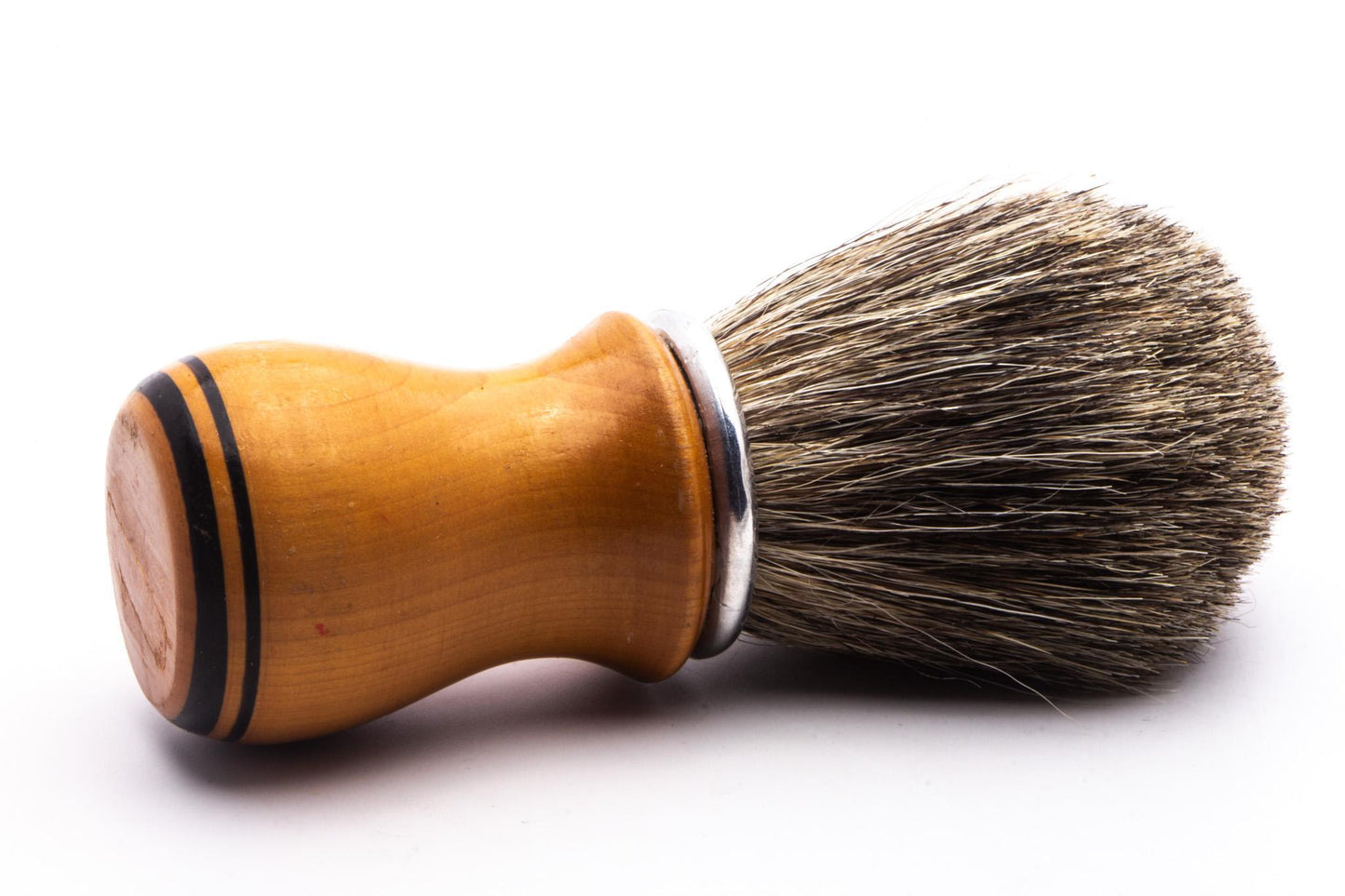Vintage Restored Condor Best Badger Wooden Handle Shave Brush
