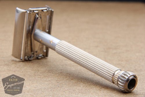 Lady Regiment Razor Gillette 1965 Champagne Star Lady Safety Razor K2 – Razor Emporium