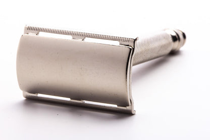 1960 F1 Gillette Ball End Tech DE Safety Razor | Factory Nickel Revamp