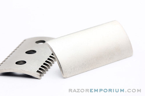 1920's Gillette Old Type Cap & Guard | Satin Nickel Revamp - Universally Threaded