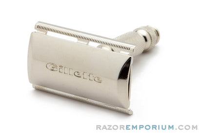 1966 Gillette Travel Ball End Tech 3 Piece DE Razor L3