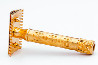 1920's Gillette New Improved Gold Richwood G Safety Razor Set