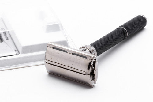 1982 Gillette Super Adjustable "Black Beauty" DE Safety Razor C2