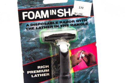 Vintage New Old Stock Foam In Shave Safety Razor