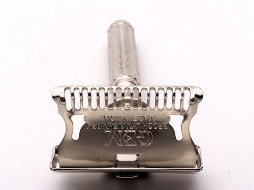 1940's Gem 1912 Style SE Safety Razor |  Factory Nickel Revamp