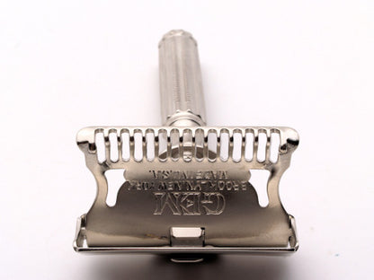 1940's Gem 1912 Style SE Safety Razor |  Factory Nickel Revamp