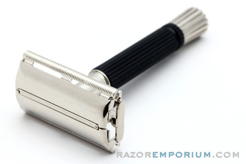 1976 Gillette W2 Black Handle Super Speed Safety Razor